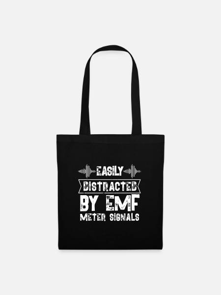 Easily distracted bu EMF meter signals - Stoffbeutel - Schwarz