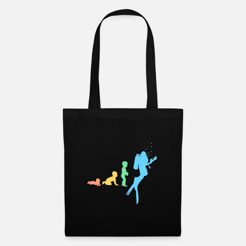 Evolution Diver - Tote Bag - black