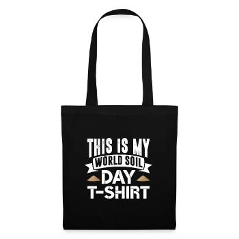 C’est ma Journée mondiale des sols Design Sciences de la Terre - Sac en tissu - noir - Devant