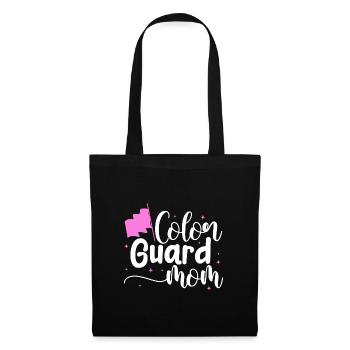 Color Guard Mom Design pour une danseuse militaire - Sac en tissu - noir - Devant