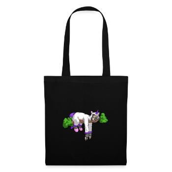 Unicorn Sloth Nap Funny animal gift shirt - Tote Bag - black - Front