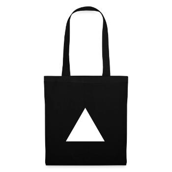 Triangle Dreieck Weiß - Stoffbeutel - Schwarz - Vorne