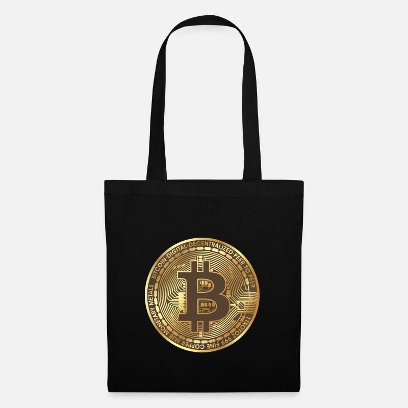 Bitcoin - Stoffbeutel - Schwarz