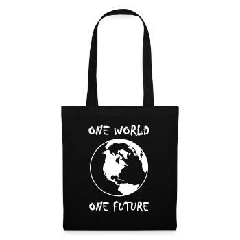 un monde, un avenir - Sac en tissu - noir - Devant