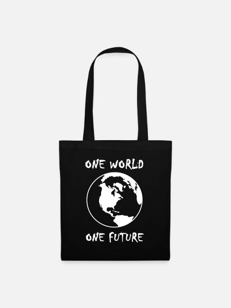 one world one future - Stoffbeutel - Schwarz