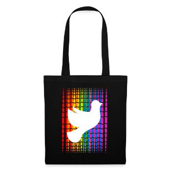 Gay Pride Month Stripes with Doves of Peace - Tote Bag - black - Front