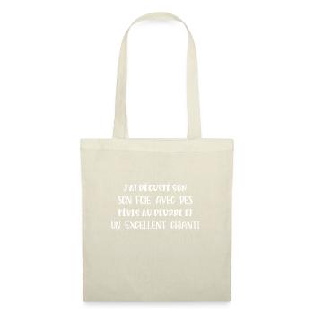 j'ai dégusté son foie - Sac en tissu - nature - Devant
