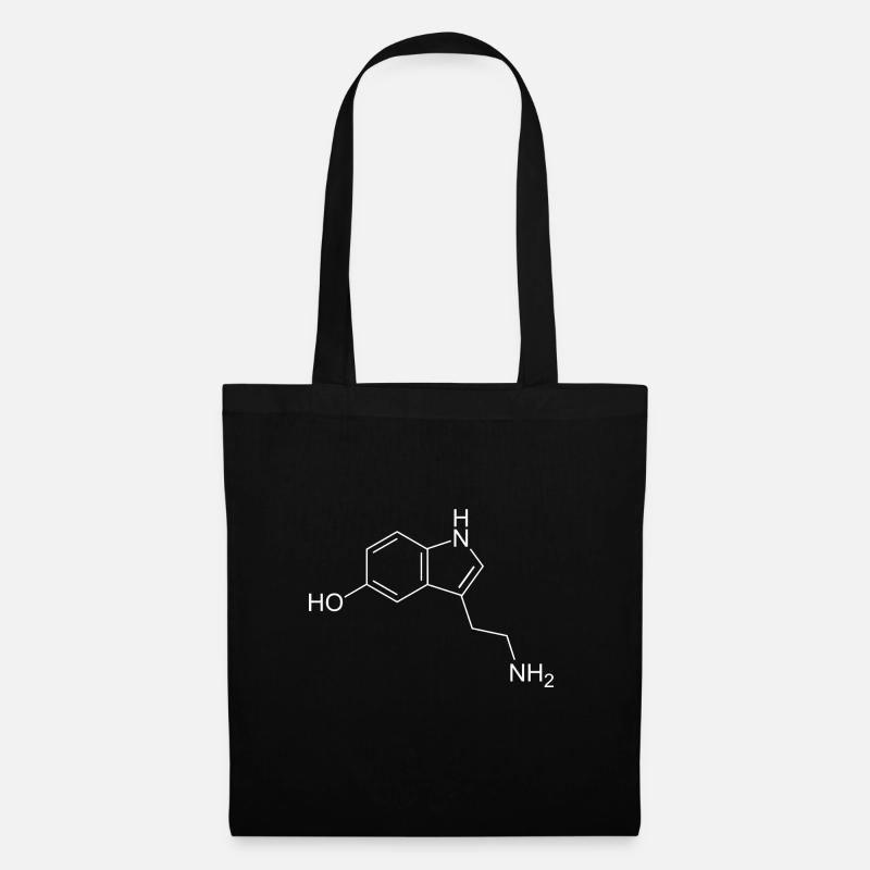 Serotonin Depression Design - Stoffbeutel - Schwarz