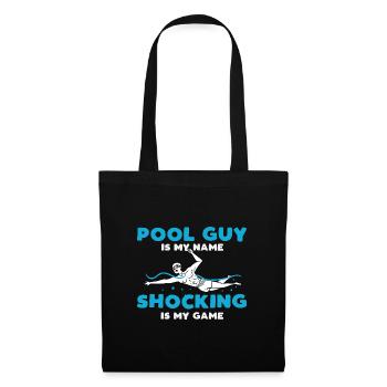 gars de piscine mon nom choquant mon game design - Sac en tissu - noir - Devant
