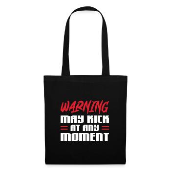 l’avertissement peut se déclencher à tout moment Conception - Sac en tissu - noir - Devant