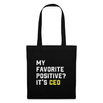 mon poste préféré son Ceo Design - Sac en tissu - noir - Devant