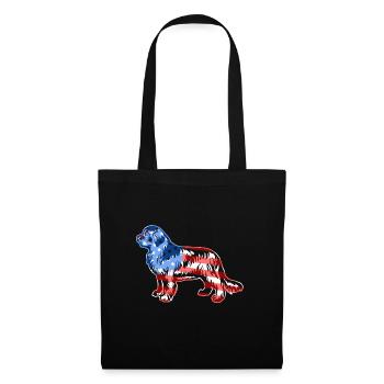 Newfoundland Dog Newfoundland Dog Flag - Tote Bag - black - Front