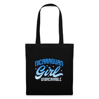 Nicaraguan Girl Unbreakable Hispanic Latine - Stoffbeutel - Schwarz - Vorne