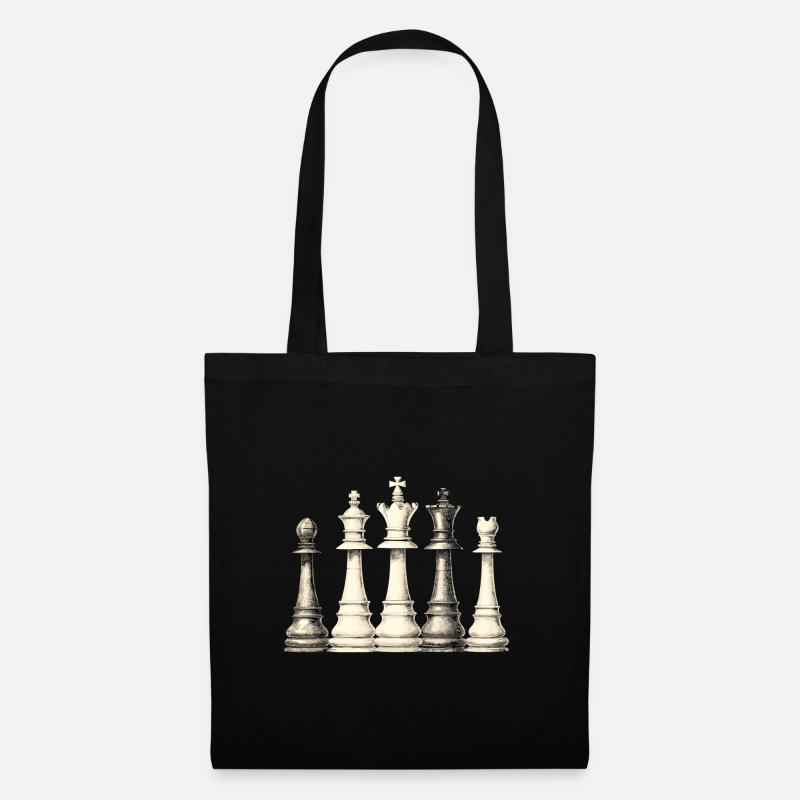 Échecs - Sac en tissu - noir