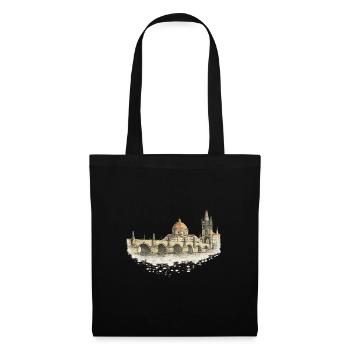 Florentine Bridge & Duomo Watercolor - Tote Bag - black - Front