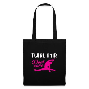 Tourbillonner les cheveux Ne vous en souciez pas - Sac en tissu - noir - Devant