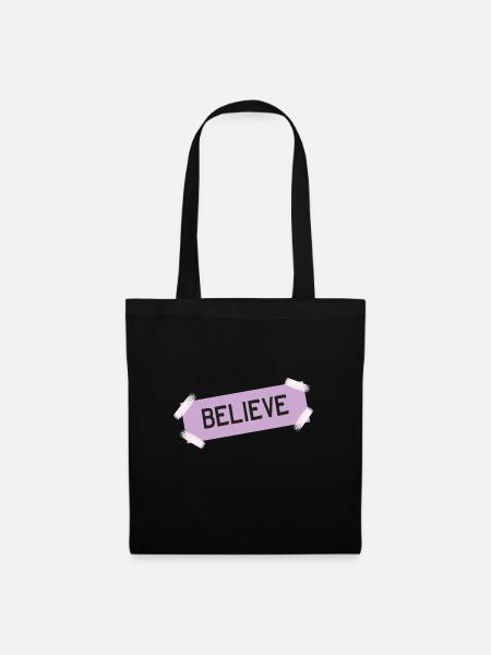 Believe - Tote Bag - black