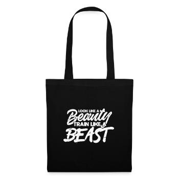 ressemble à un train de beauté comme une bête Design pour un - Sac en tissu - noir - Devant