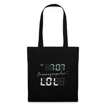Wake up to humor at 7:07 - Tote Bag - black - Front