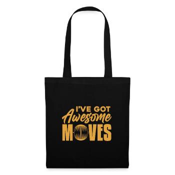 J’ai des mouvements géniaux Jeu de dés de stratégie - Sac en tissu - noir - Devant