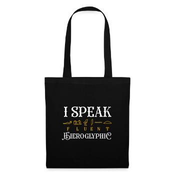 I speak fluent hieroglyphic Design - Tote Bag - black - Front