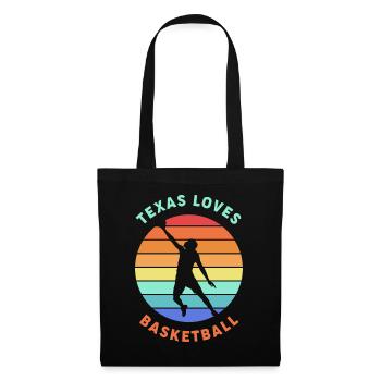 Texas basketball design for proud Texas fans - Tote Bag - black - Front