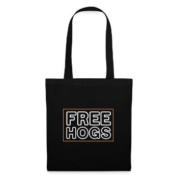 free hogs Design for a jokes fan - Stoffbeutel - Schwarz - Vorne