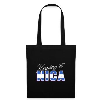 keeping it nica Design for a nicaraguan person - Tote Bag - black - Front