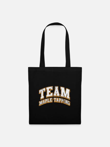 team maple tapping Design - Stoffbeutel - Schwarz