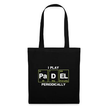 I Play Padel Periodically Padel Player Padeltennis - Tote Bag - black - Front