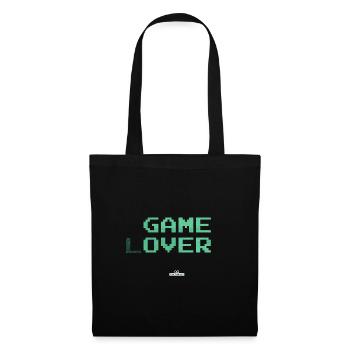game (l)over - Stoffbeutel - Schwarz - Vorne