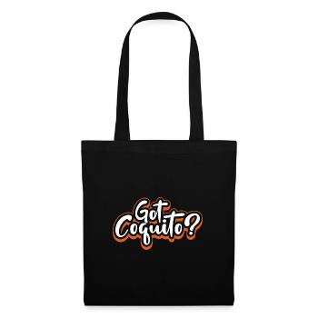 Got Coquito Porto Rica Boisson de Noël Puero - Sac en tissu - noir - Devant