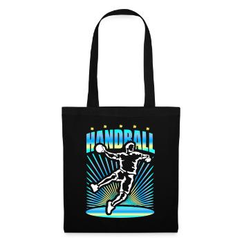 Joueur de Handball Cadeau Handball - Sac en tissu - noir - Devant