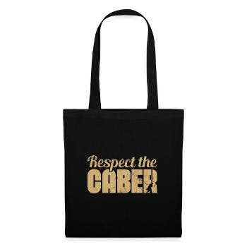 Respect The Caber Wood Trunk Tossing Lumber Sports - Tote Bag - black - Front