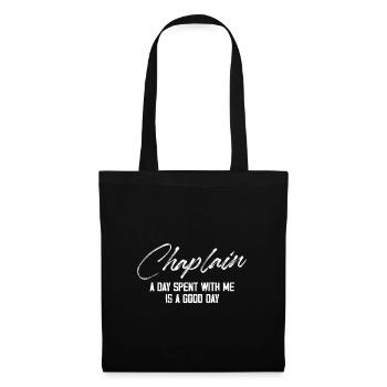 Aumônier Une journée passée avec moi est une bonne journée - Sac en tissu - noir - Devant