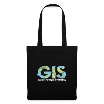 GIS Harness The Power Of Geography - Tote Bag - black - Front