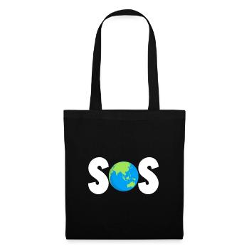 sos Design for a ecology lover - Tote Bag - black - Front