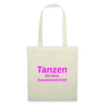 Tanzen Tanz Mädchen Hobby - Stoffbeutel - Natur - Vorne