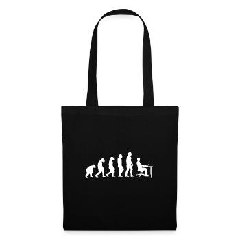 Computer Scientists / Gamers - Evolution of Prehistoric Man - Tote Bag - black - Front