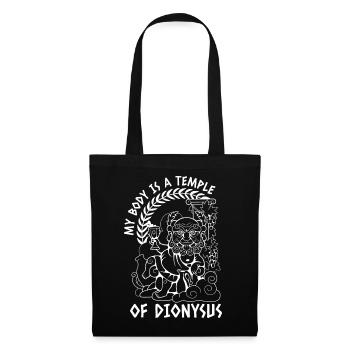 My Body Is A Temple Of Dionysus - Joy Of Alcohol - Tote Bag - black - Front