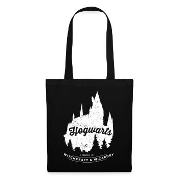 Harry Potter Hogwarts School - Stoffbeutel - Schwarz - Vorne