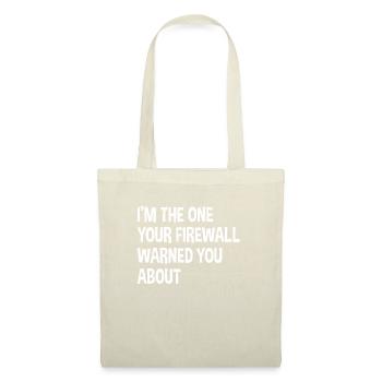 Hacker Tshirt - Stoffbeutel - Natur - Vorne