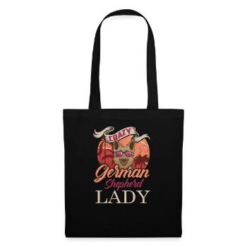 Cadeau de propriétaire de berger allemand - Sac en tissu - noir - Devant