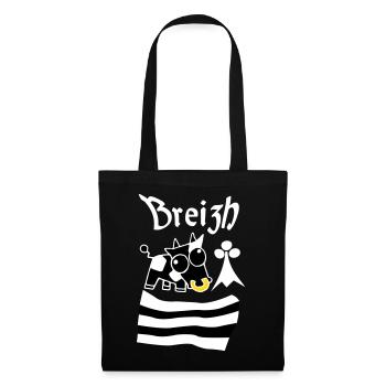 Breizh Bretagne - Sac en tissu - noir - Devant