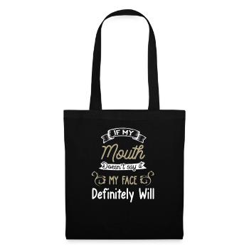 Cadeau de provocation provocante disant drôle - Sac en tissu - noir - Devant