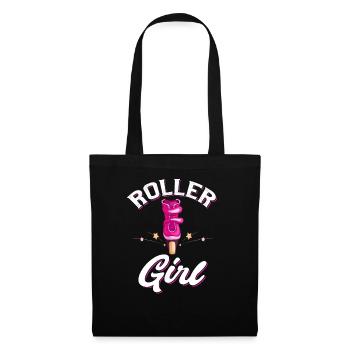 Roller derby roller skate patins à roues alignées - Sac en tissu - noir - Devant