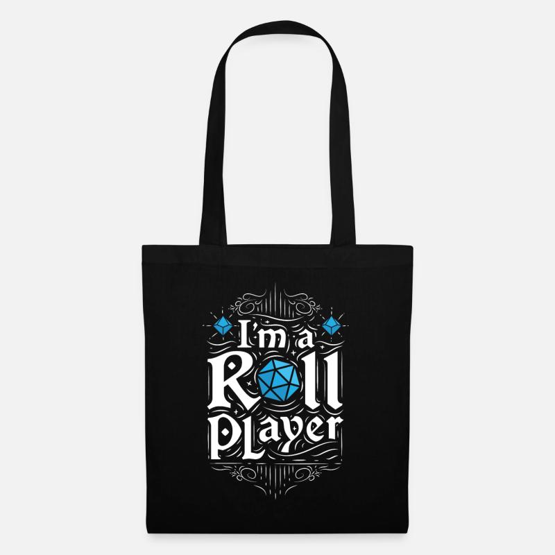 I'm a roll player - Stoffbeutel - Schwarz