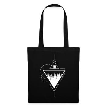 Modern Geometric Nature Forest Boho Triangles - Tote Bag - black - Front