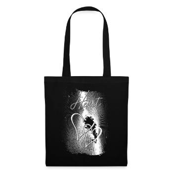 Two Hearts - Tote Bag - black - Front
