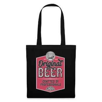 Bier - Stoffbeutel - Schwarz - Vorne